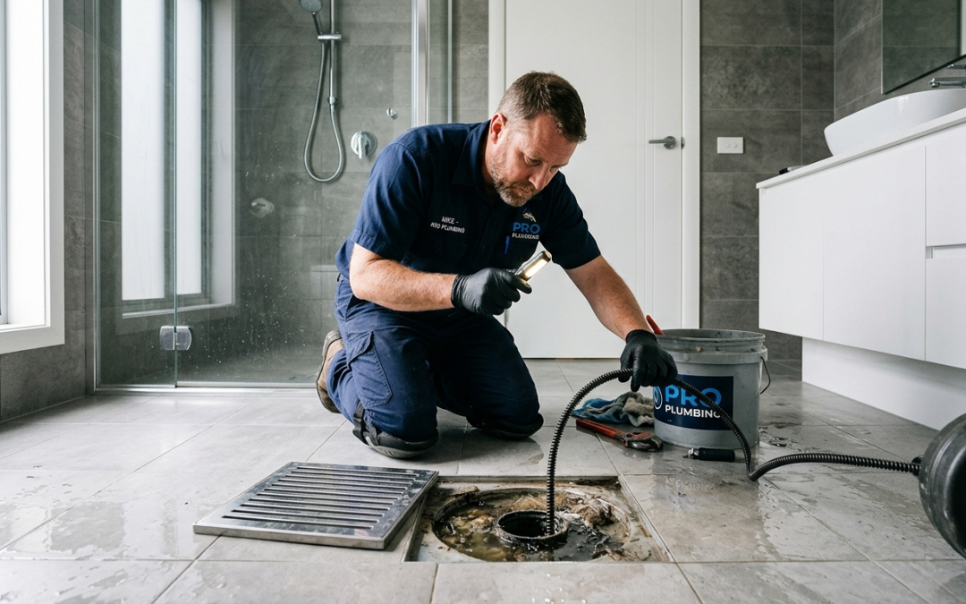 floor trap causing water backflow and drainage problem